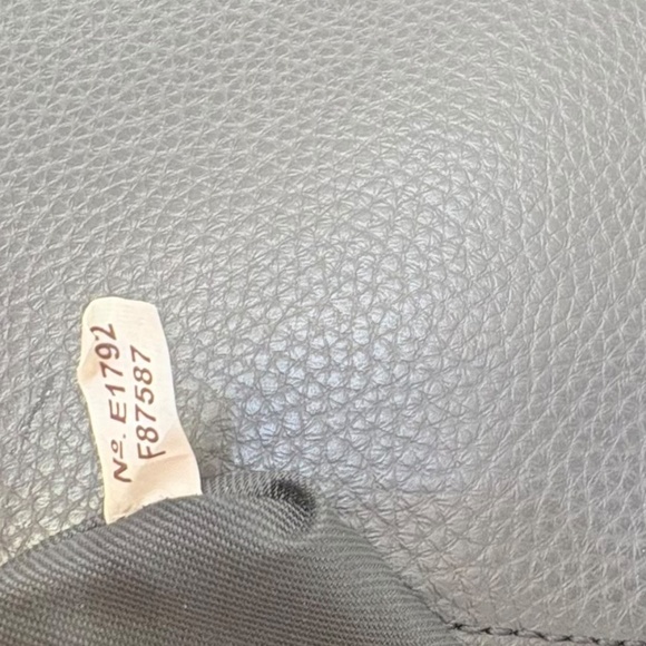Coach gray leather double zipper clutch bag f87587 - Picture 2 of 8